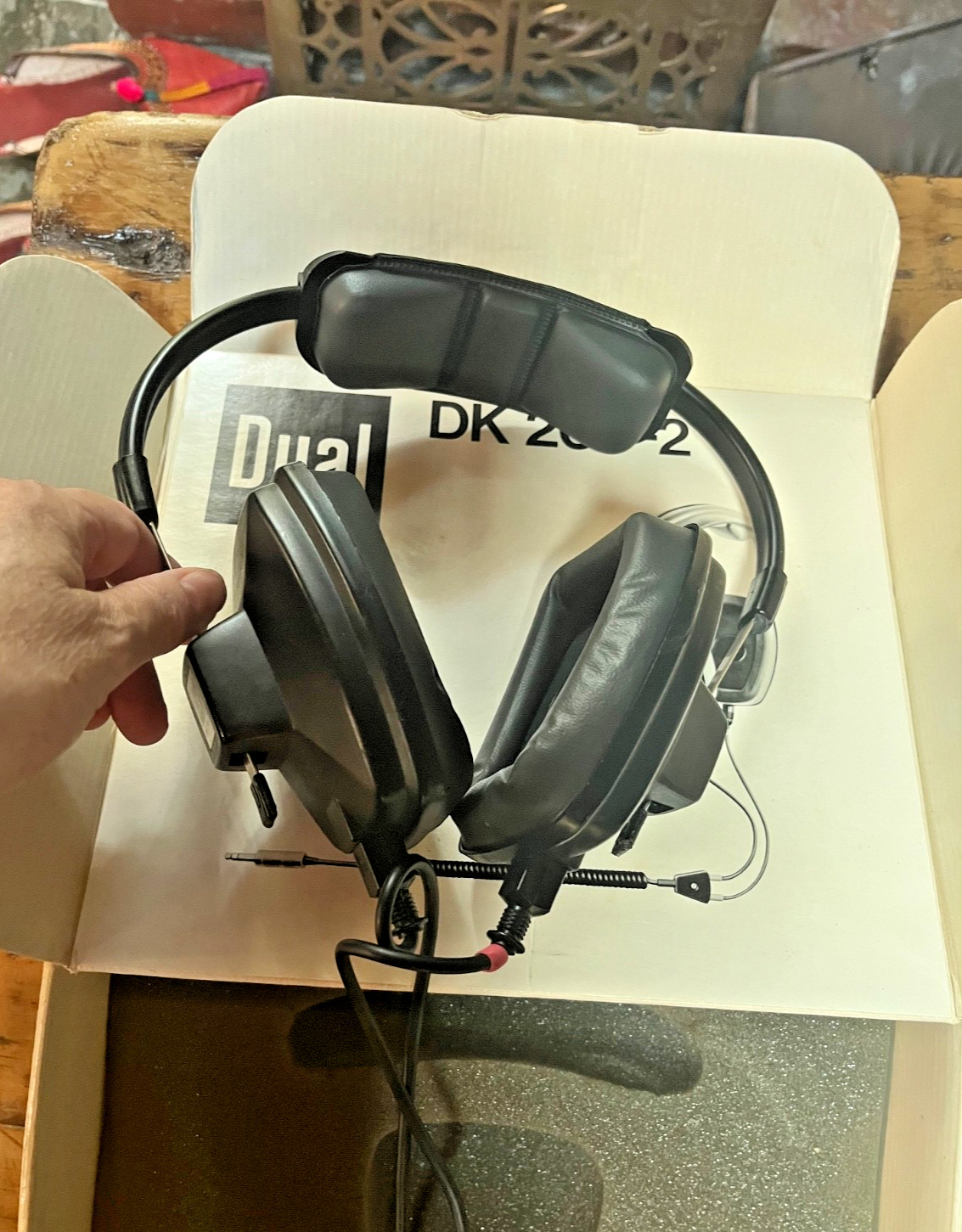 RARE Dual DK 200-2 headphones, in original box.