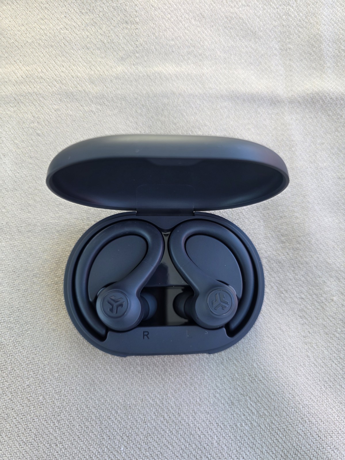 JLab Go Air Sport True Wireless Bluetooth Earbuds with Charging Case – Graphite
