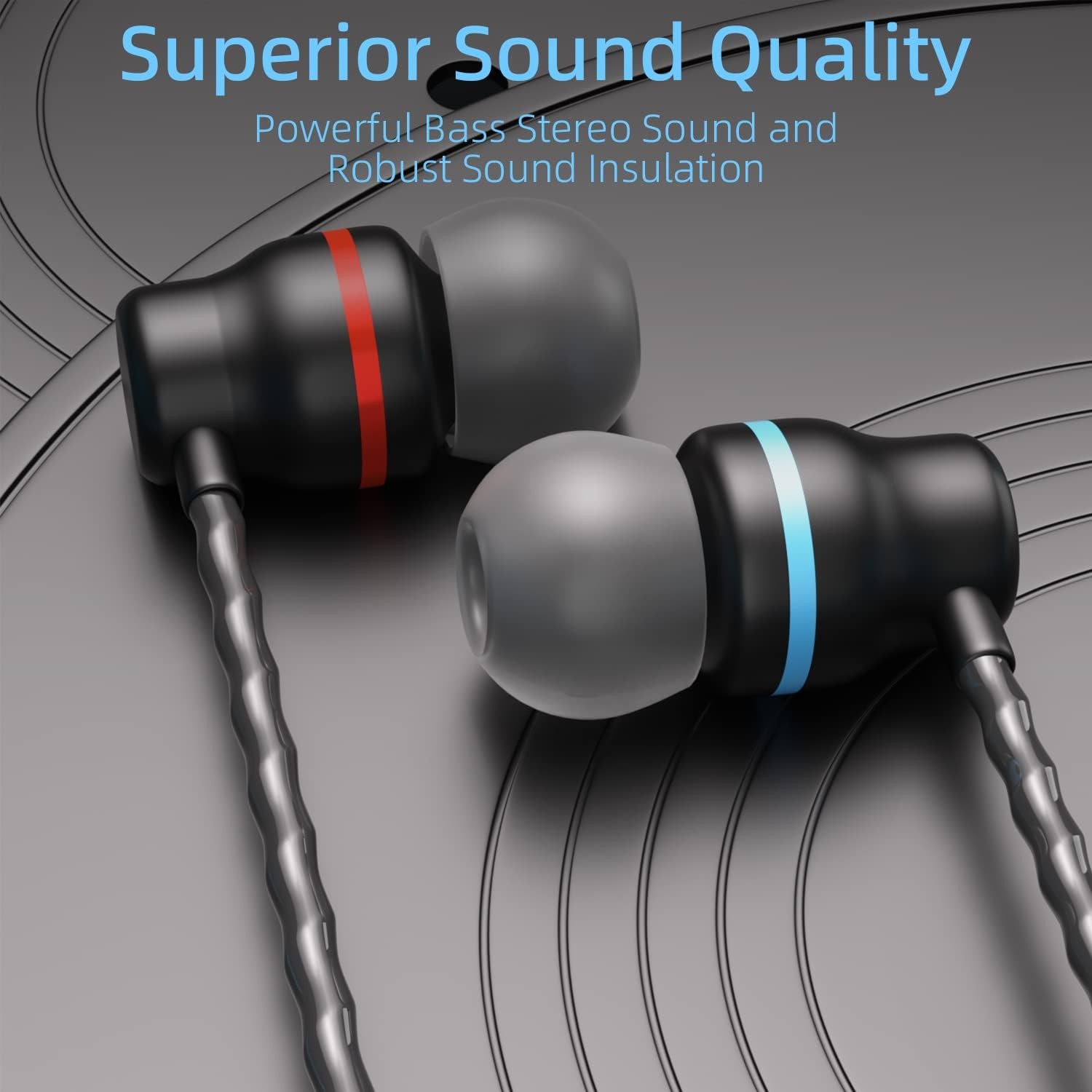 HIFI Bass Stereo Wired Earbuds Headset In-Ear Earphone Headphone MIC 3.5mm USB-C