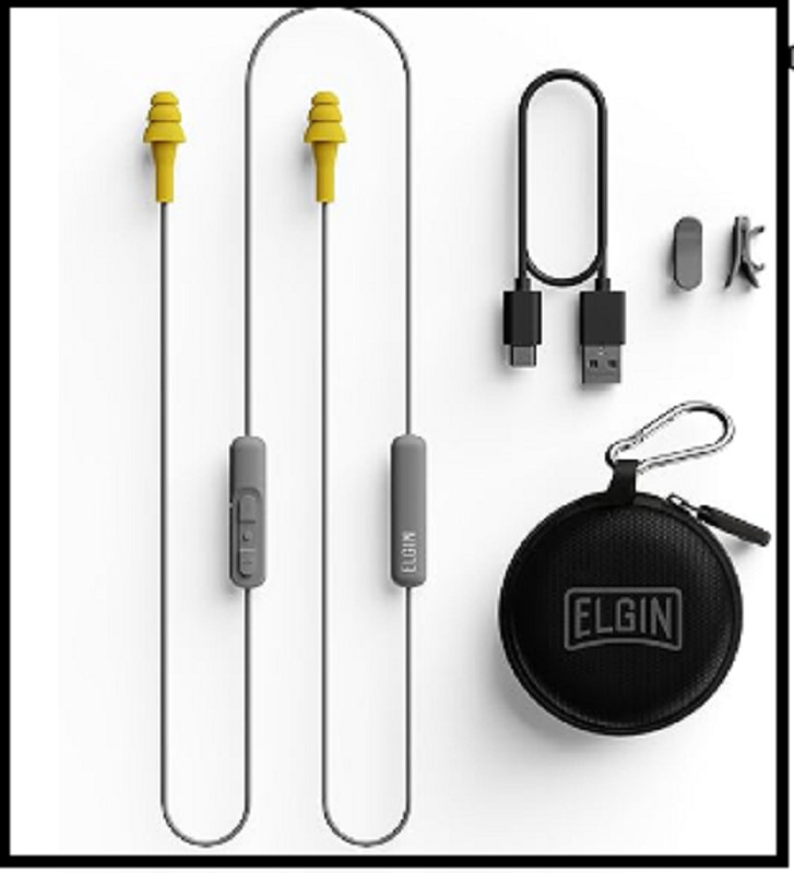 Elgin Ruckus Wireless Bluetooth Earplug Headphones 25 dB Noise Reduction Ear …