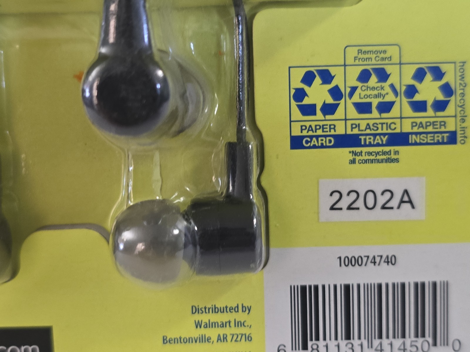 New onn 5-Pack Wired Earbuds, Black With Microphone