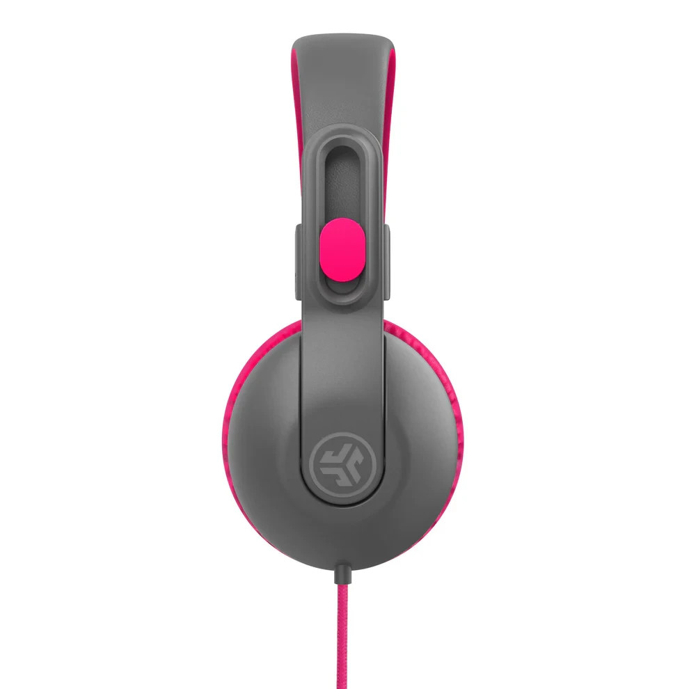 JLab JBuddies Studio 2 Kids On-Ear PINK Kids Wired Headphones w/ Mic NEW !!!