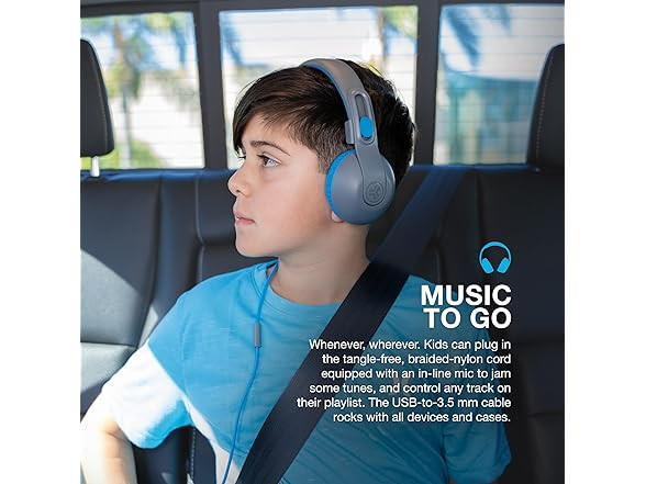 JLab JBuddies Studio 2 Kids On-Ear PINK Kids Wired Headphones w/ Mic NEW !!!