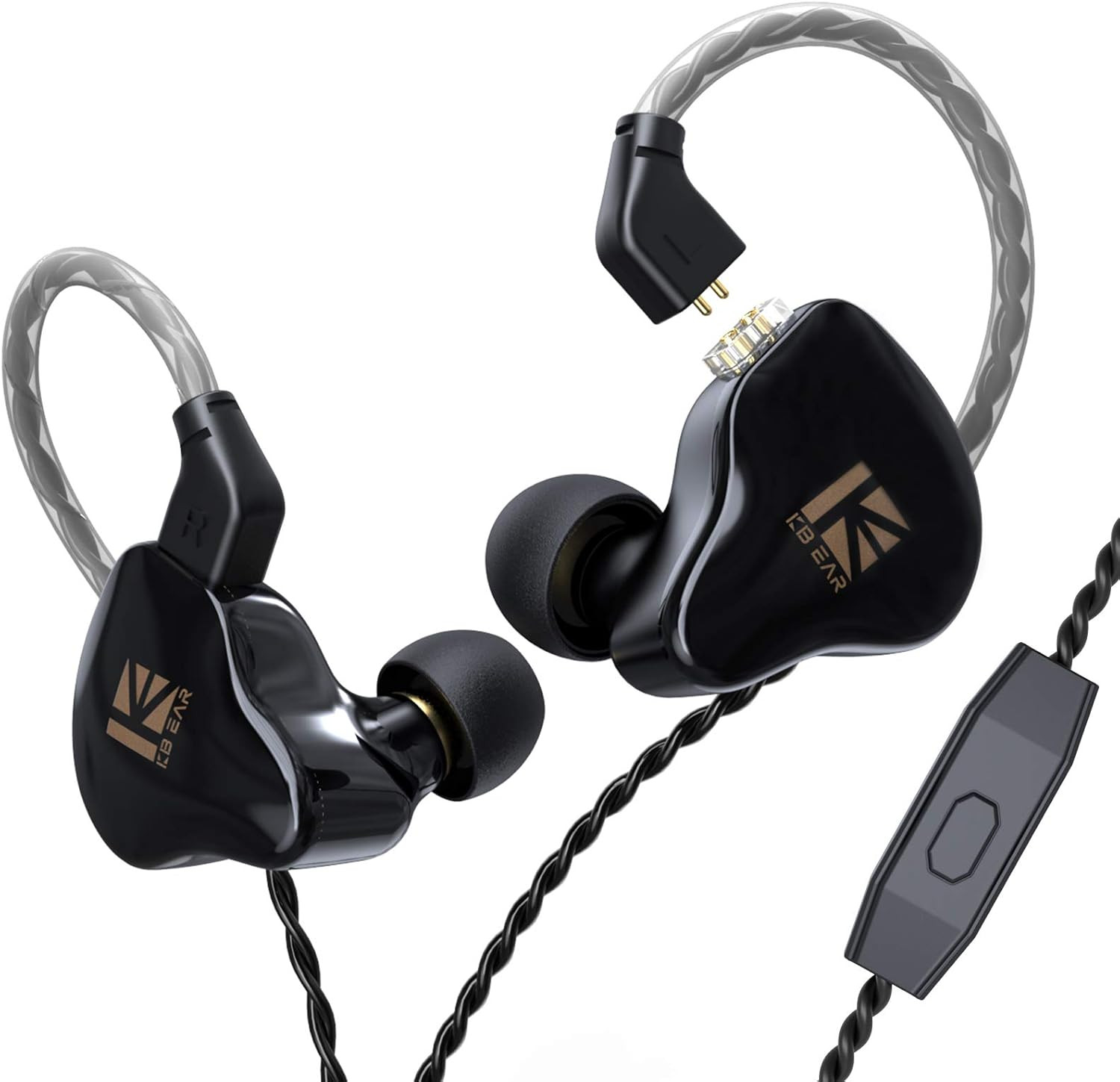 HIFIHEAR Kbear KS1 in Ear Buds, Dual Magnetic Dynamic in Ear Earphones, Hifi Ste