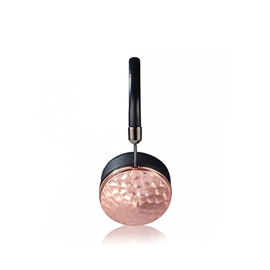 Frends Taylor Black Leather Over-the-Ear Headphones Bundle – Hammered Rose Gold