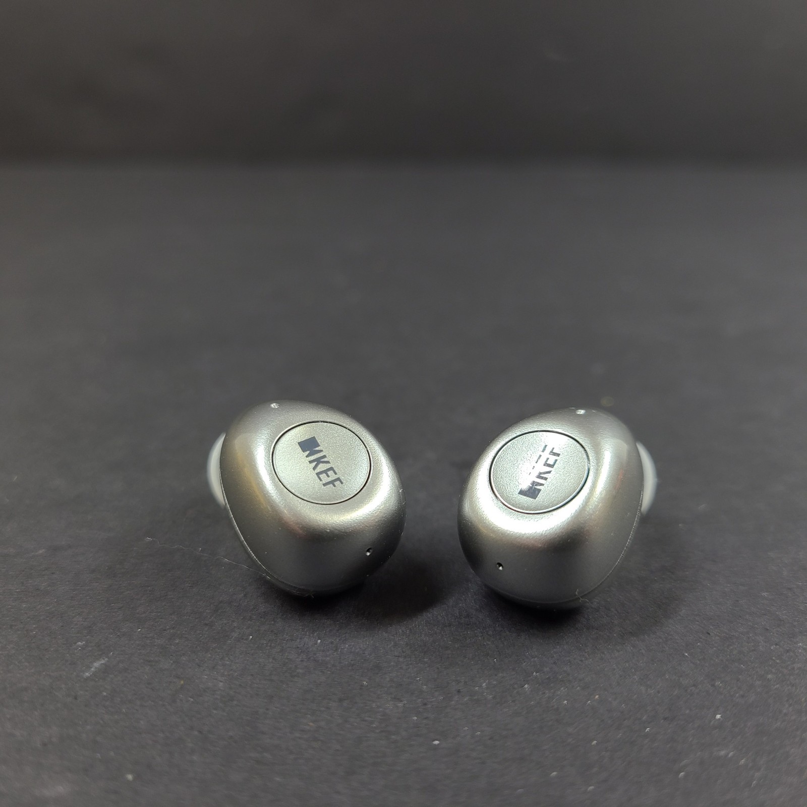 KEF Mu3 Noise Cancelling True Wireless Earphones Earbuds – Aluminium Silve