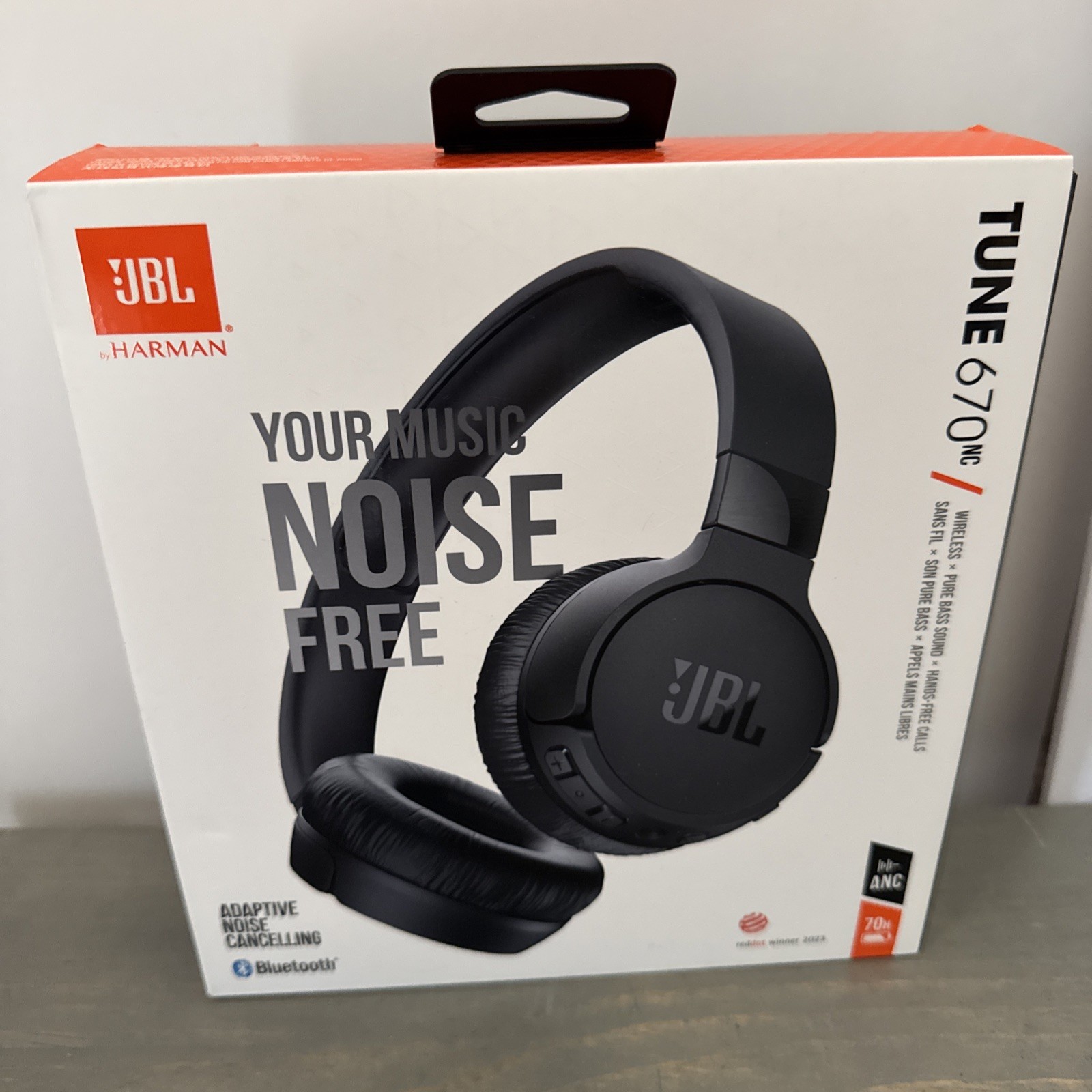 NEW JBL TUNE 670NC (FC3005023) Noise Cancelling Bluetooth Headphones Sealed