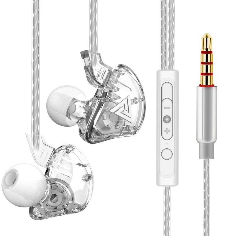 QKZ AK6 Wired In Ear Earphones with Mic 3.5mm Stereo Bass Headphones