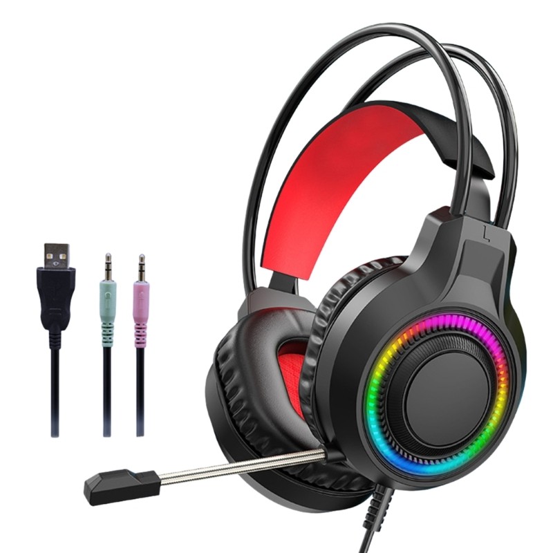 High Definition Wireds Headphones 40mm Composite Diaphragm Suspension Headband