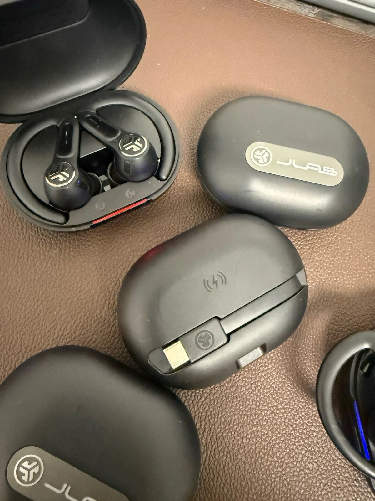 JLab Epic Air Sport ANC 3 True Wireless Bluetooth Earbuds Black Used Tested