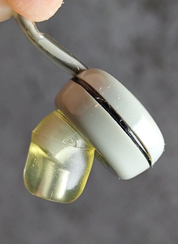 Vtg SONY ME-20s Piezo-Electric Crystal Mono In-Ear Earpiece Original Vinyl Case
