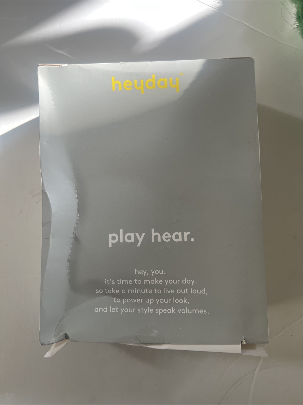 heyday Wired On-Ear Headphones 3.5mm aux port Adjustable, 4ft cable microphone