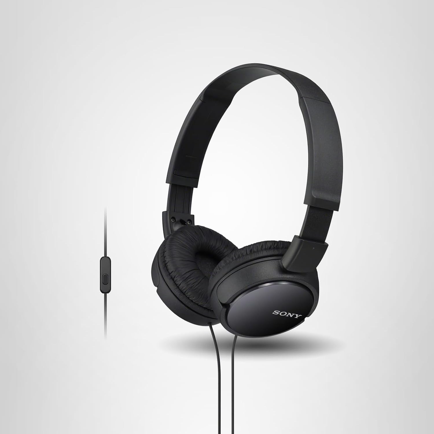 Sony MDR-ZX110AP Stereo Headphones for Smartphone – Wired (Black) Corded 3.5mm