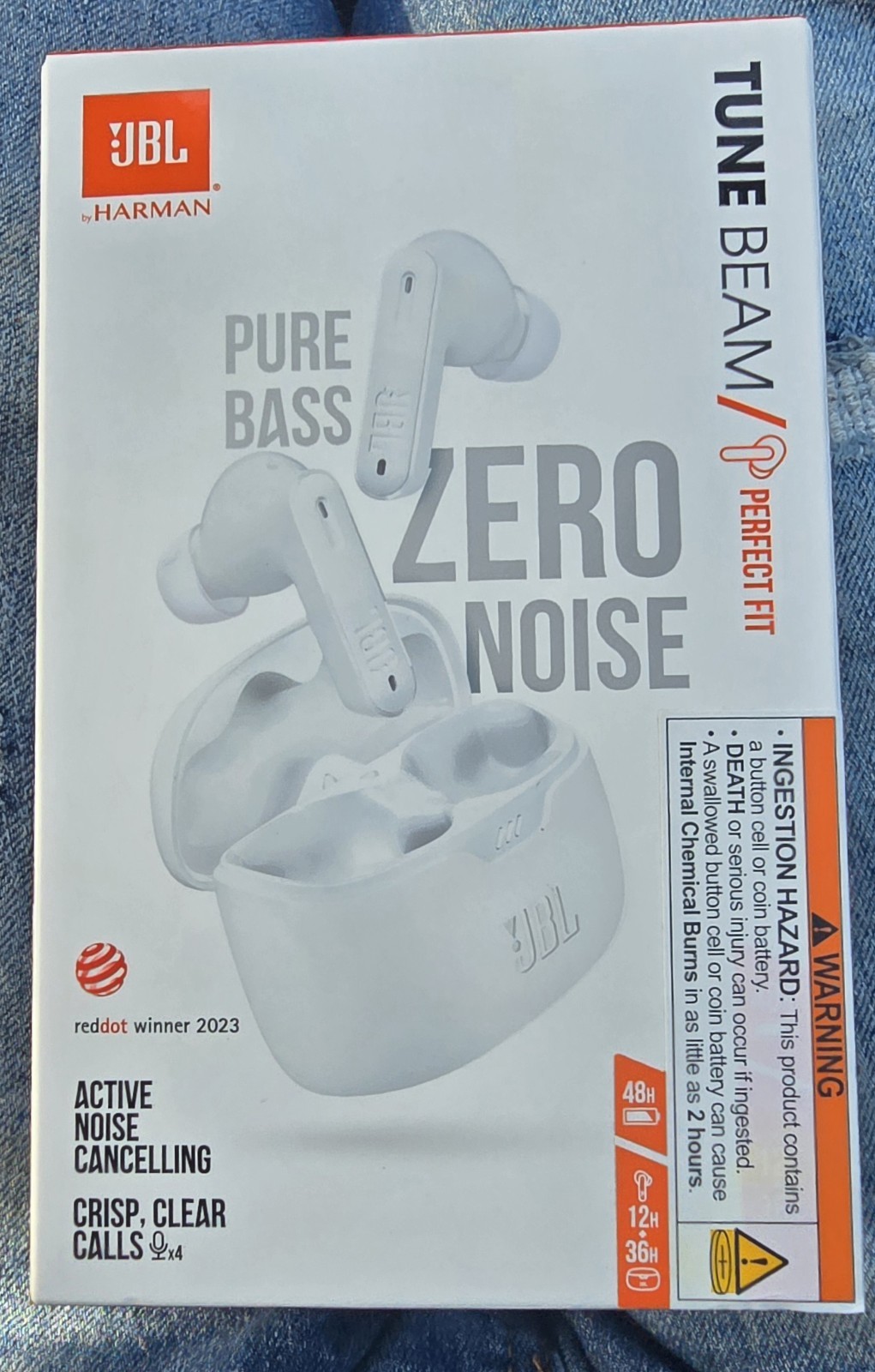 JBL Tune Flex True Wireless Bluetooth In-Ear Headphones – White
