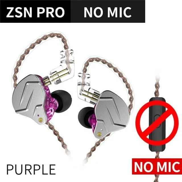 NEW KZ ZS10 PRO 10 Hybrid Technology Headphones Hifi Noise Cancelling Earphones.