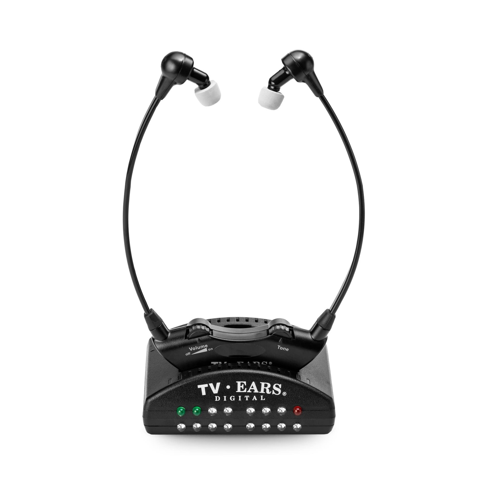 TV Ears Digital Wireless Headset System for Seniors – Personal Volume Control,