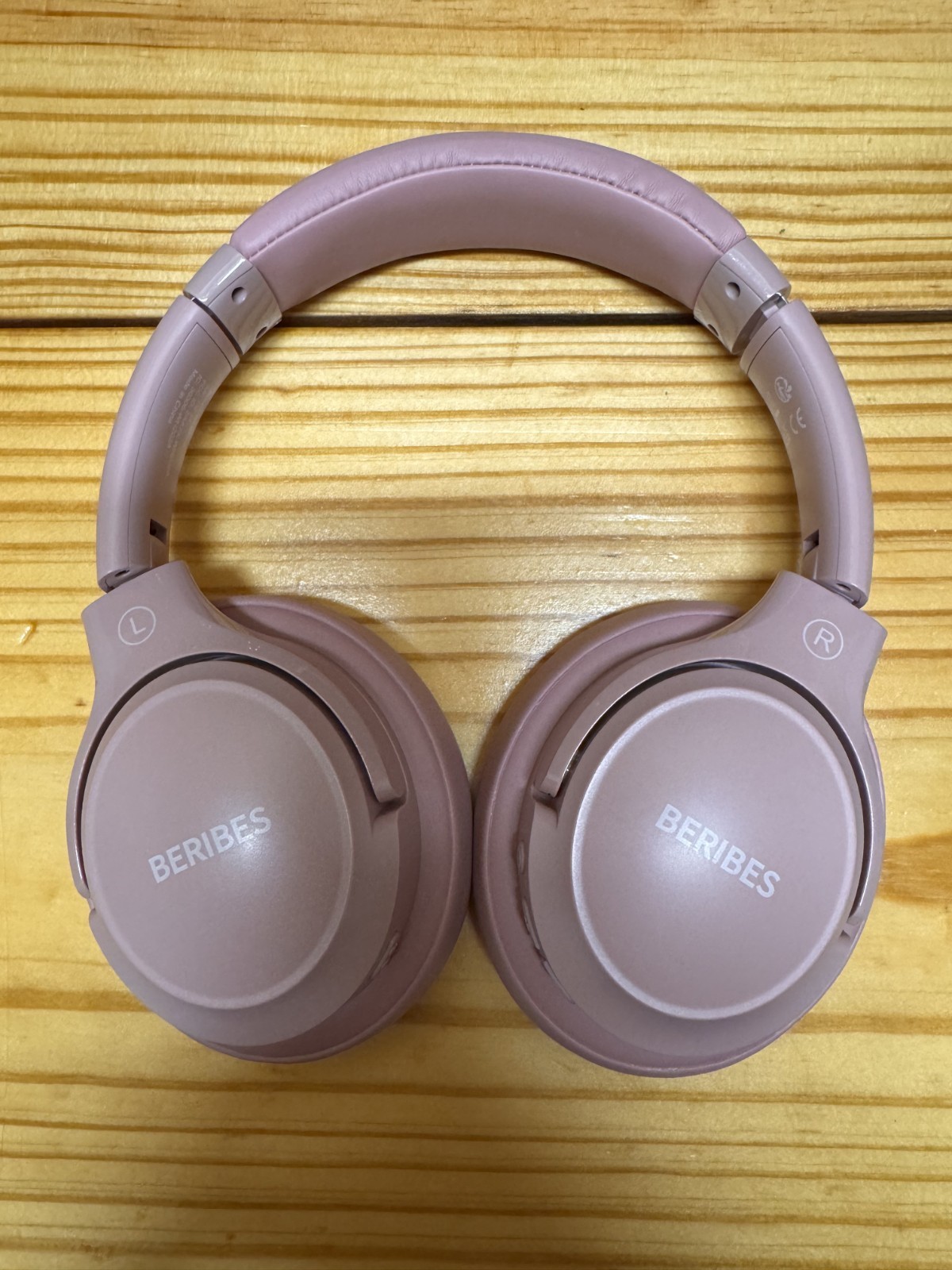 TWO BERIBES Mint Green and Pink Bluetooth Wireless Headphones 65 Hour Playtime
