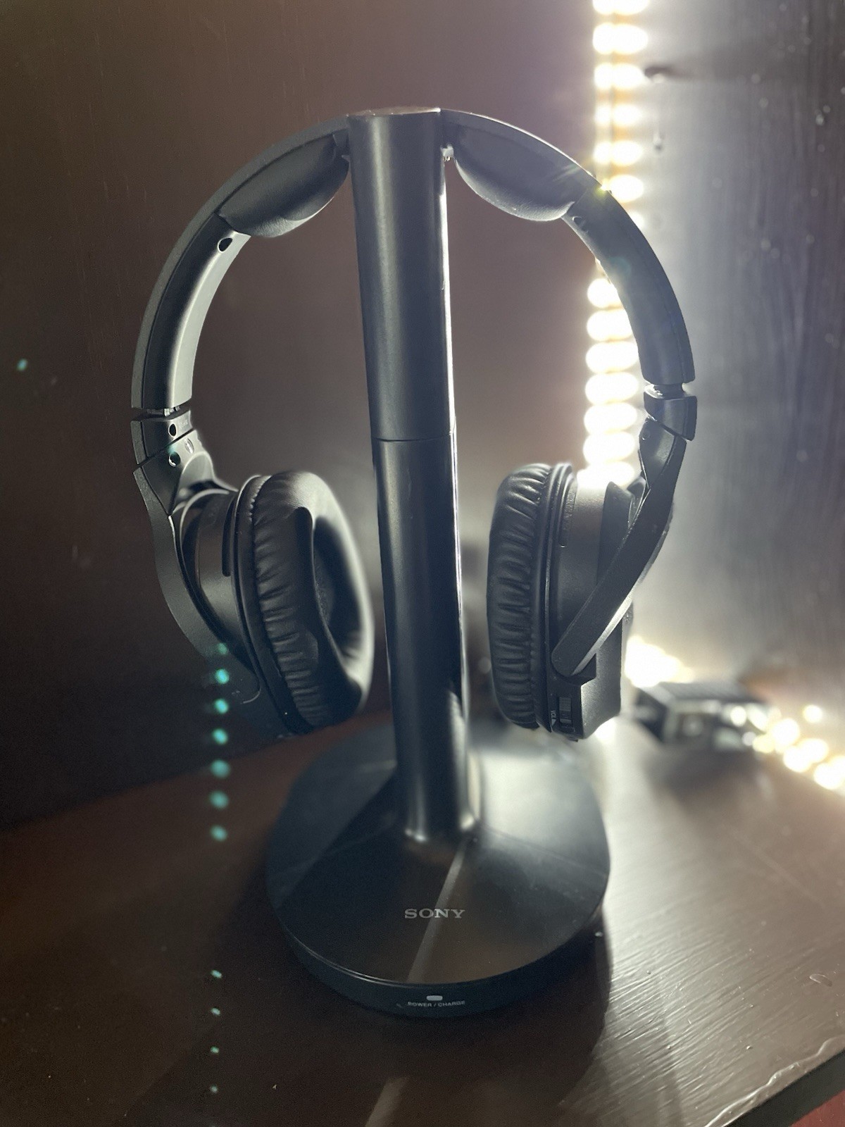Sony RF400 Wireless Home Theater Headphones with Charging Dock Stand