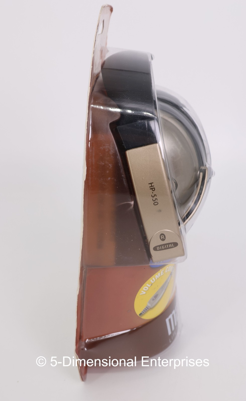 Maxell HP-550 Foldable Digital Full Cup Headphones Volume Control 3.5mm NIP NEW