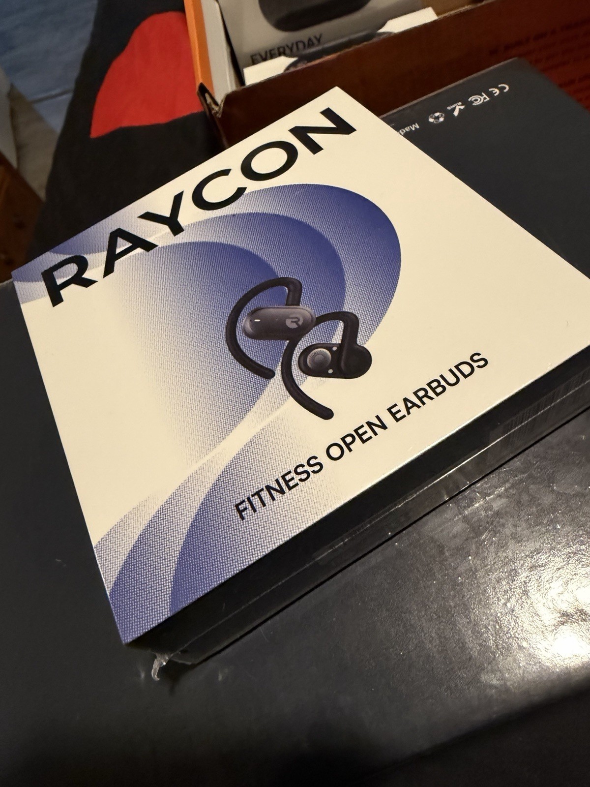 Raycon Fitness Open Earbuds Bluetooth Wireless Ear-hook Black