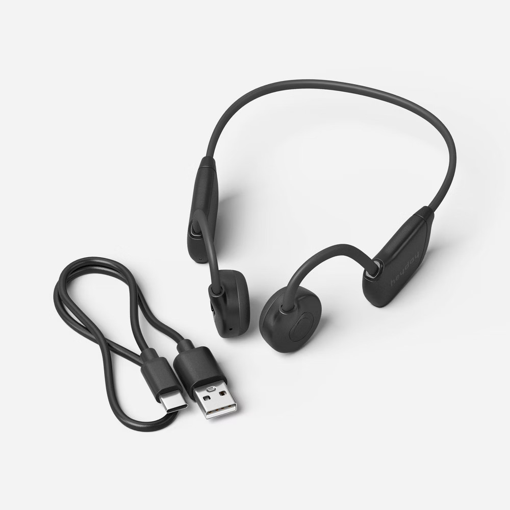 Bone Conduction Wireless Headphones Black – heyday