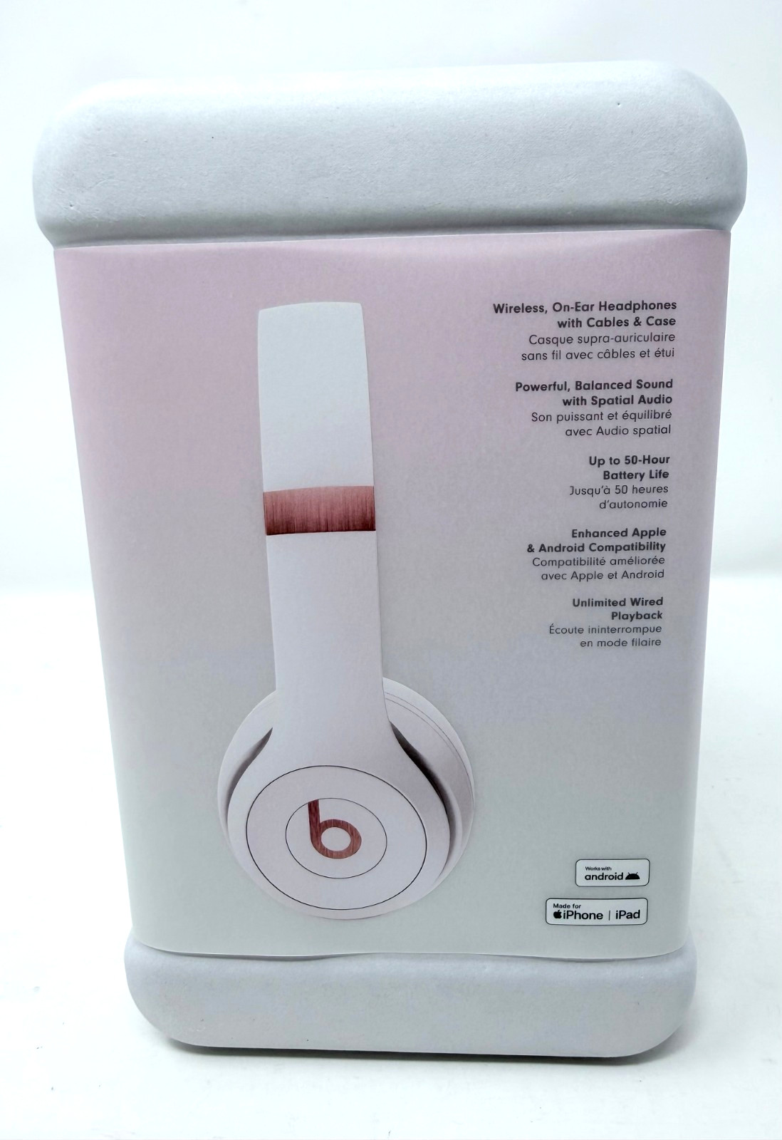 New Beats Solo 4 Wireless Bluetooth On Ear Headphones – Cloud Pink