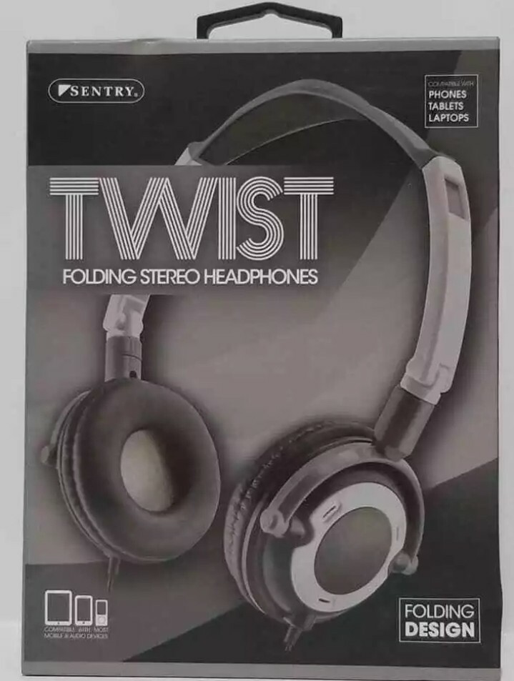 Sentry HO425 Twist Folding Stereo Headphones