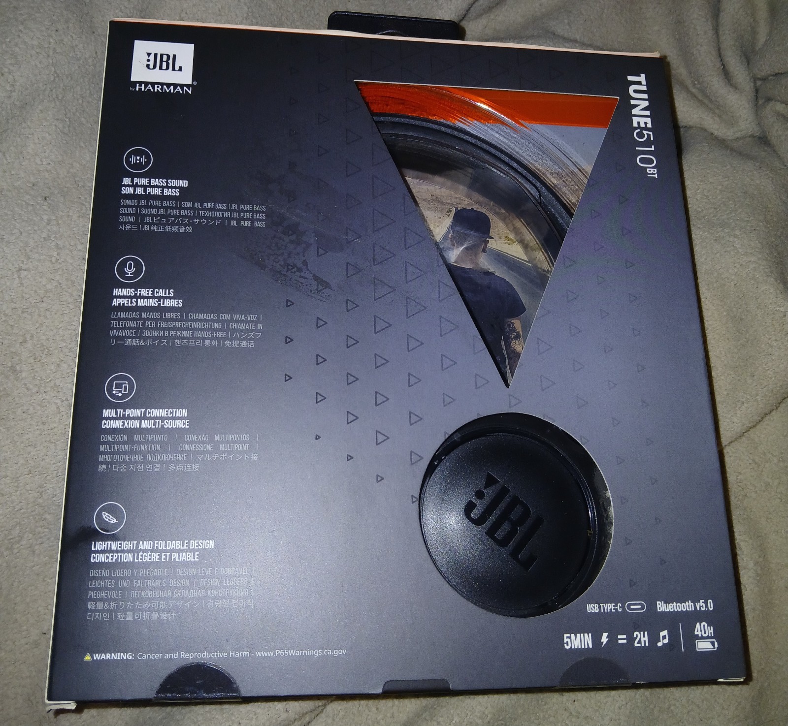 JBL Tune 510BT, Wireless on-ear headphones