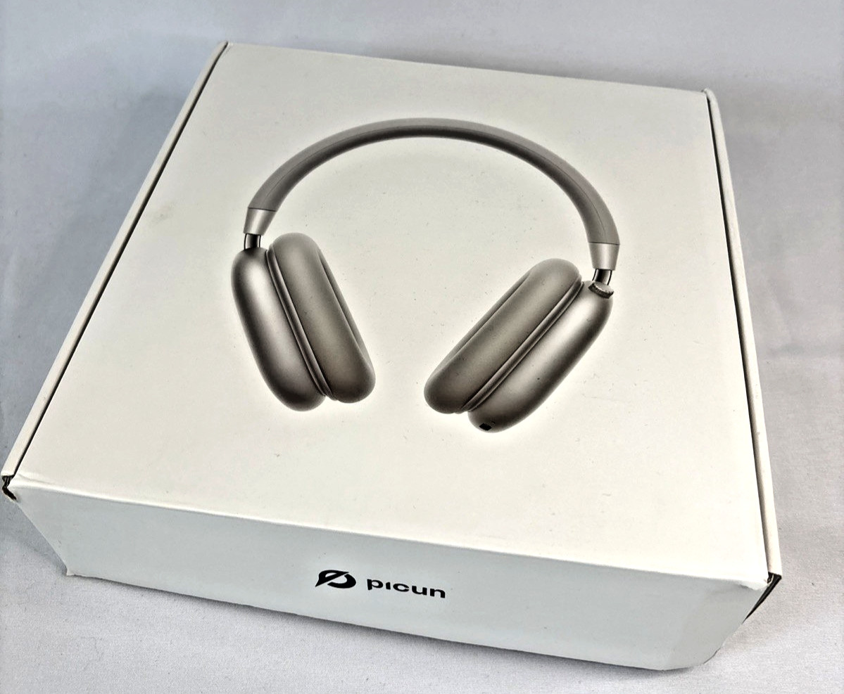Picun F5 Wireless Bluetooth ANC Headphones – Silver