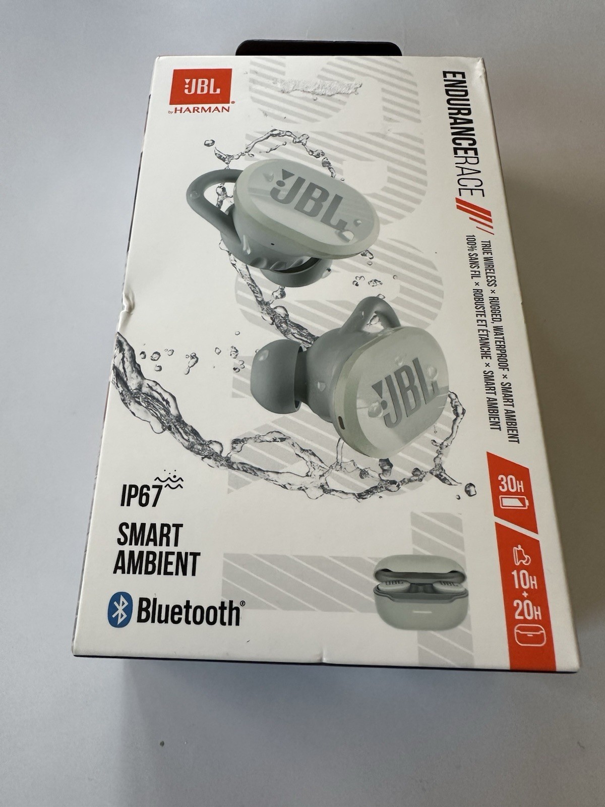 JBL Endurance Race TWS True Wireless In-Ear Sport Headphones IP67 Ambient White
