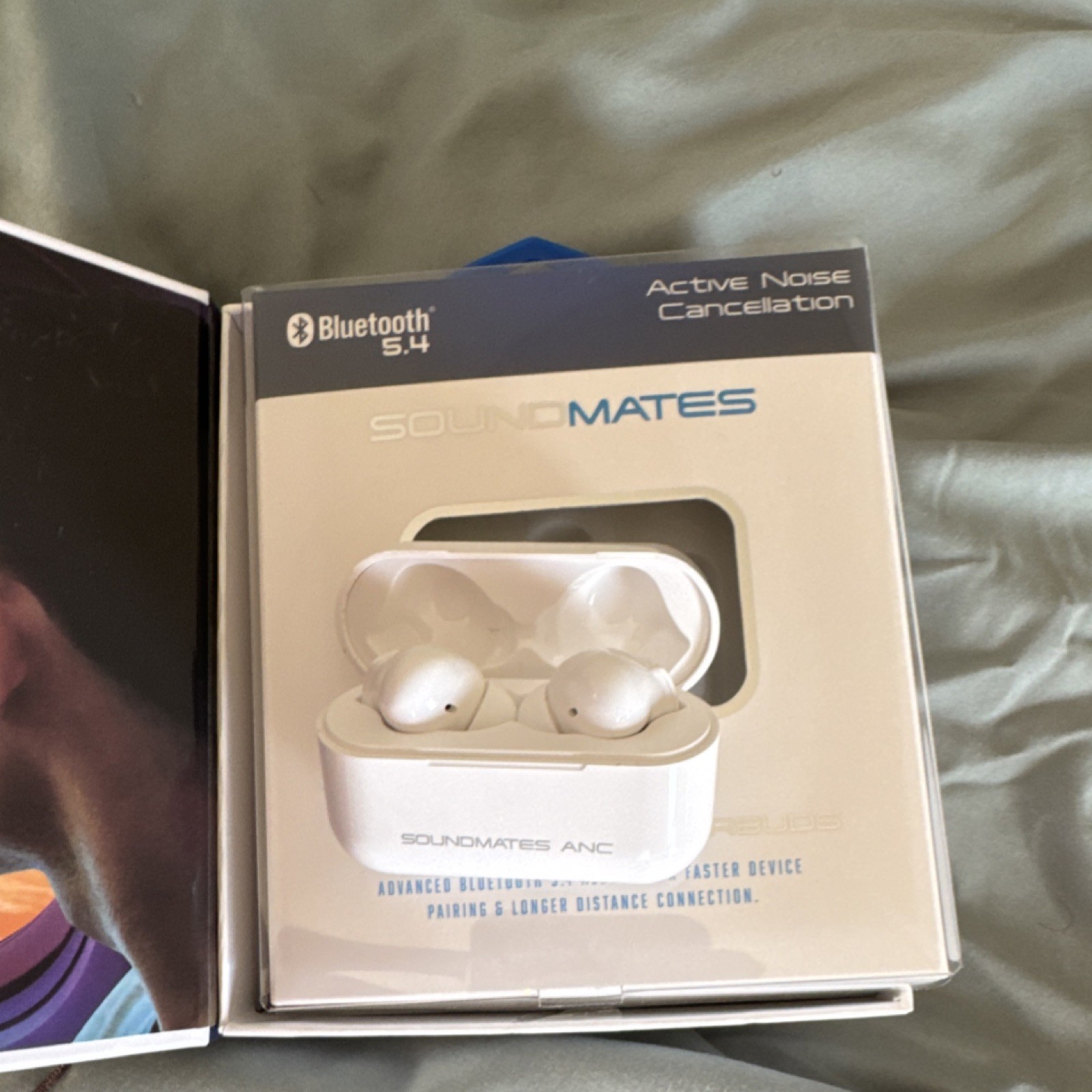 Tzumi SoundMates Pro ANC Wireless Earbuds Bluetooth 5.4 ANC White