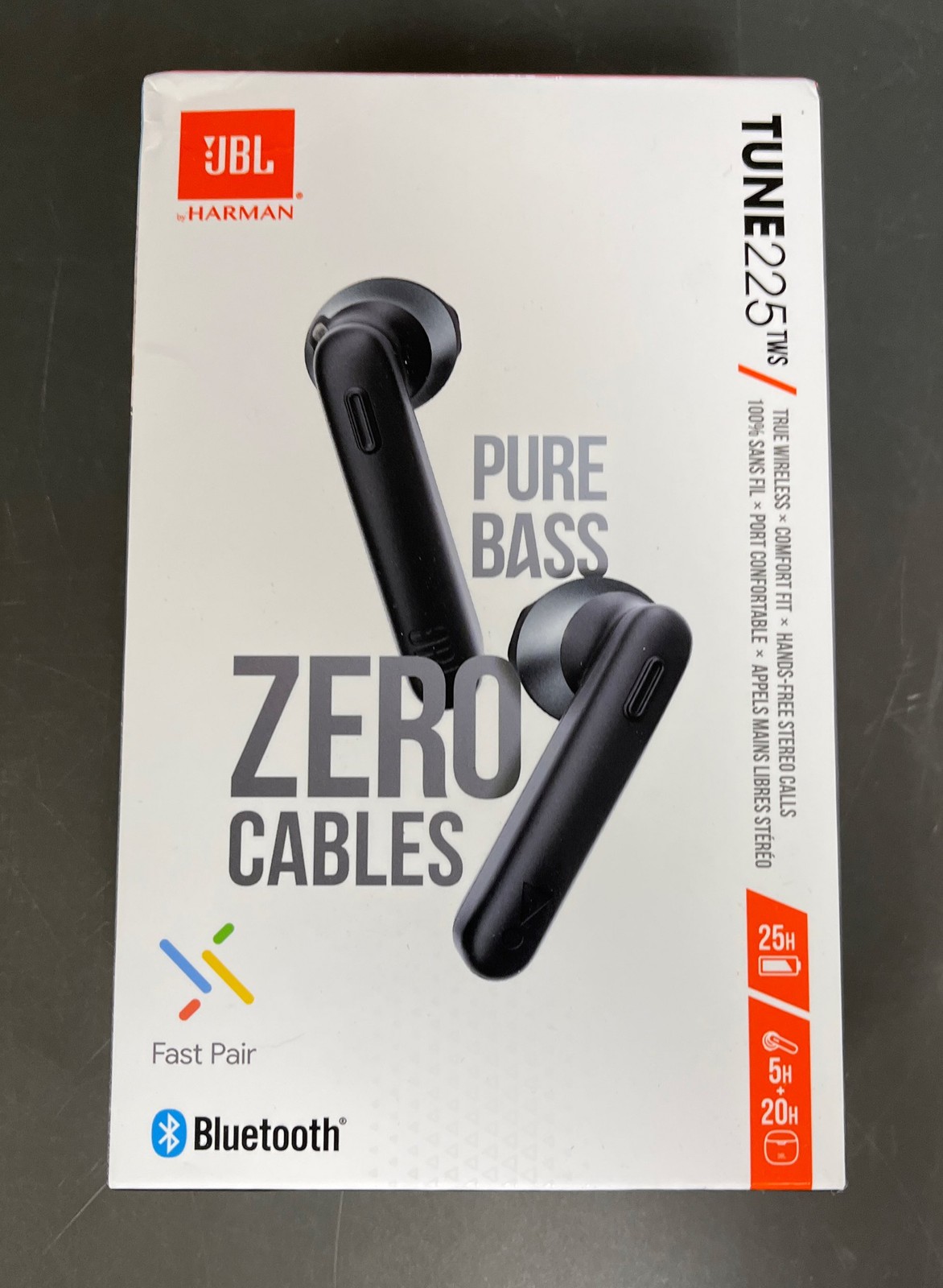 JBL Tune 225 TWS In-Ear Earphones – True wireless headphones Black