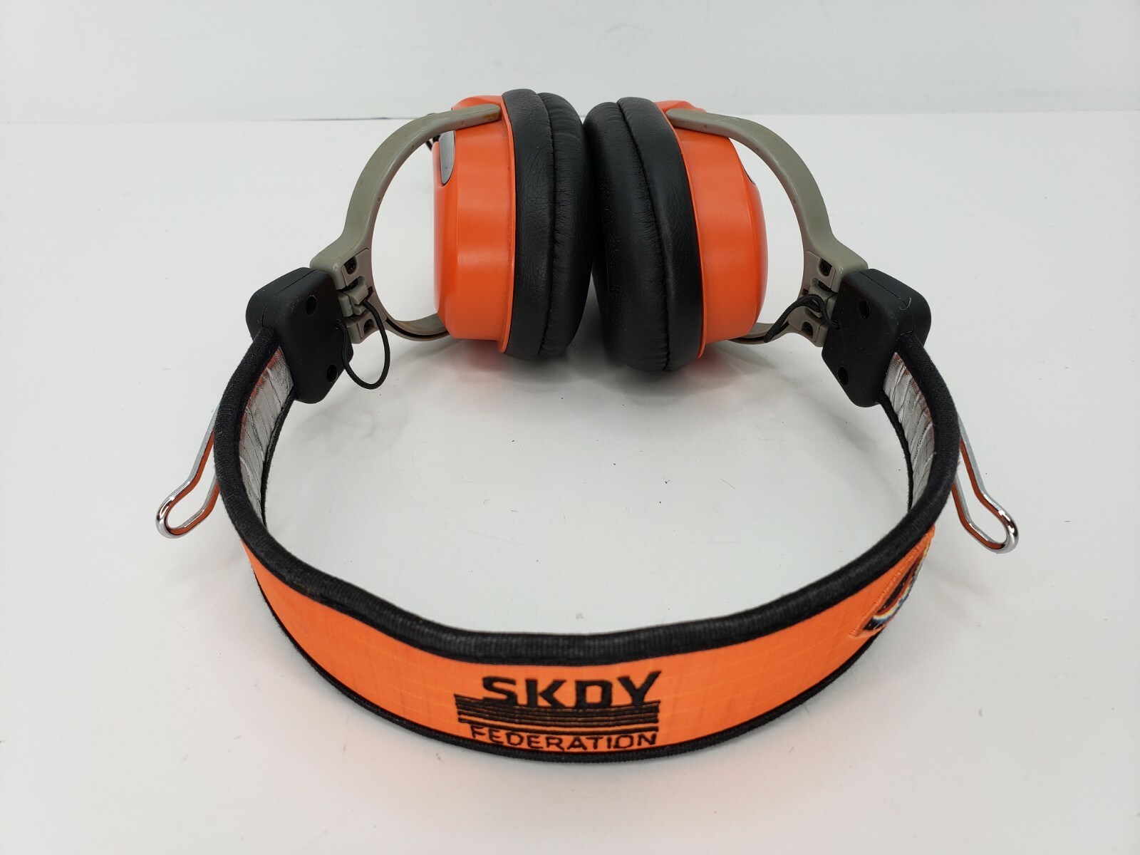 Genuine Skullcandy (SKDY) Federation Orange & Black Agent Headphones **READ**