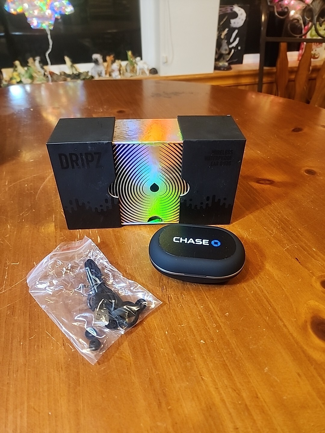 Dripz Wireless Waterproof Ear Buds, Color-Black Chase Promo Tested In Box
