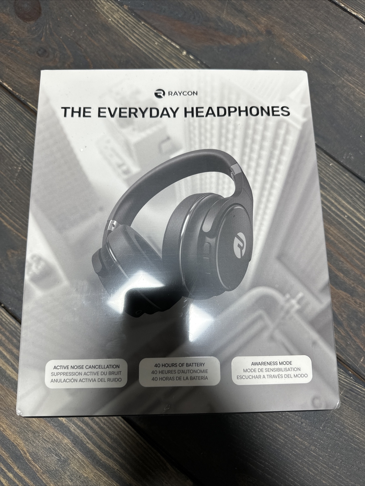 Raycon RBH820-BlK H20 Wireless Noise-Cancelling Over-the-Ear Headphones – Black