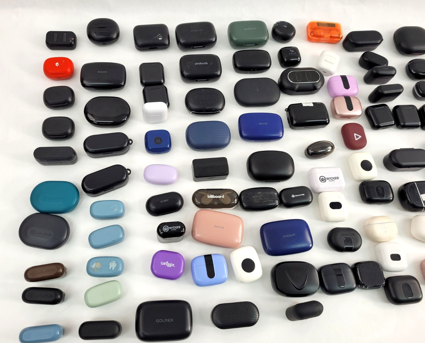 LOT OF 100 Skullcandy JLAB TOZO ONN Helix Generic In-ear Bluetooth Earbuds (3)