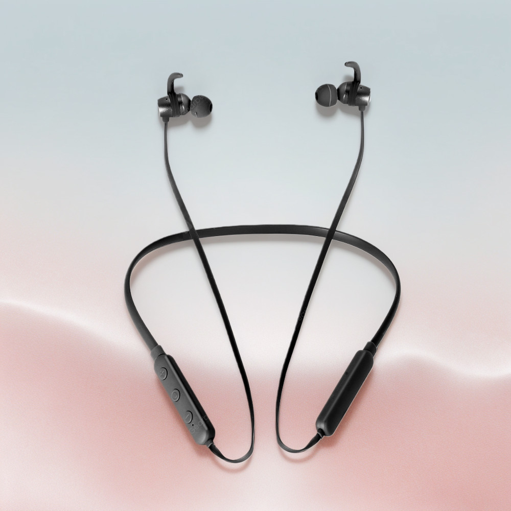 Bluetooth Neckband Earbuds Headset Wireless Stereo Mic Earphones Retractable US