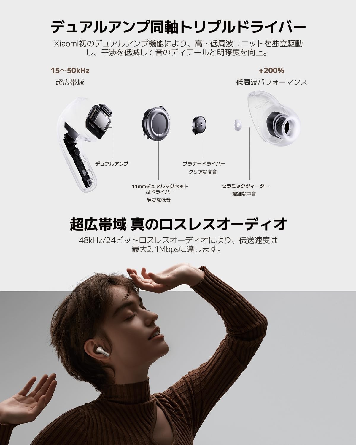 Xiaomi Buds 5 Pro Wireless Earphones Noise Canceling Bluetooth Black Audio