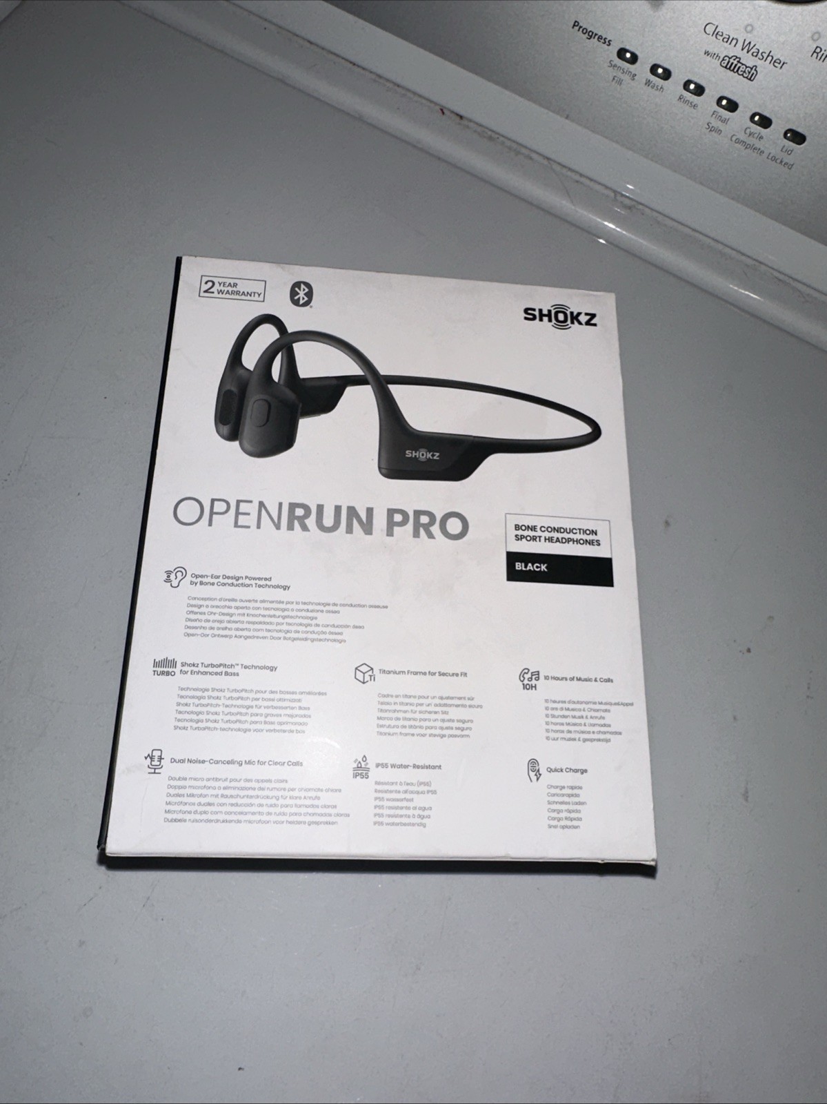Shokz Openrun Pro Wireless Bone Conduction Sport Headphones S810 Black Good