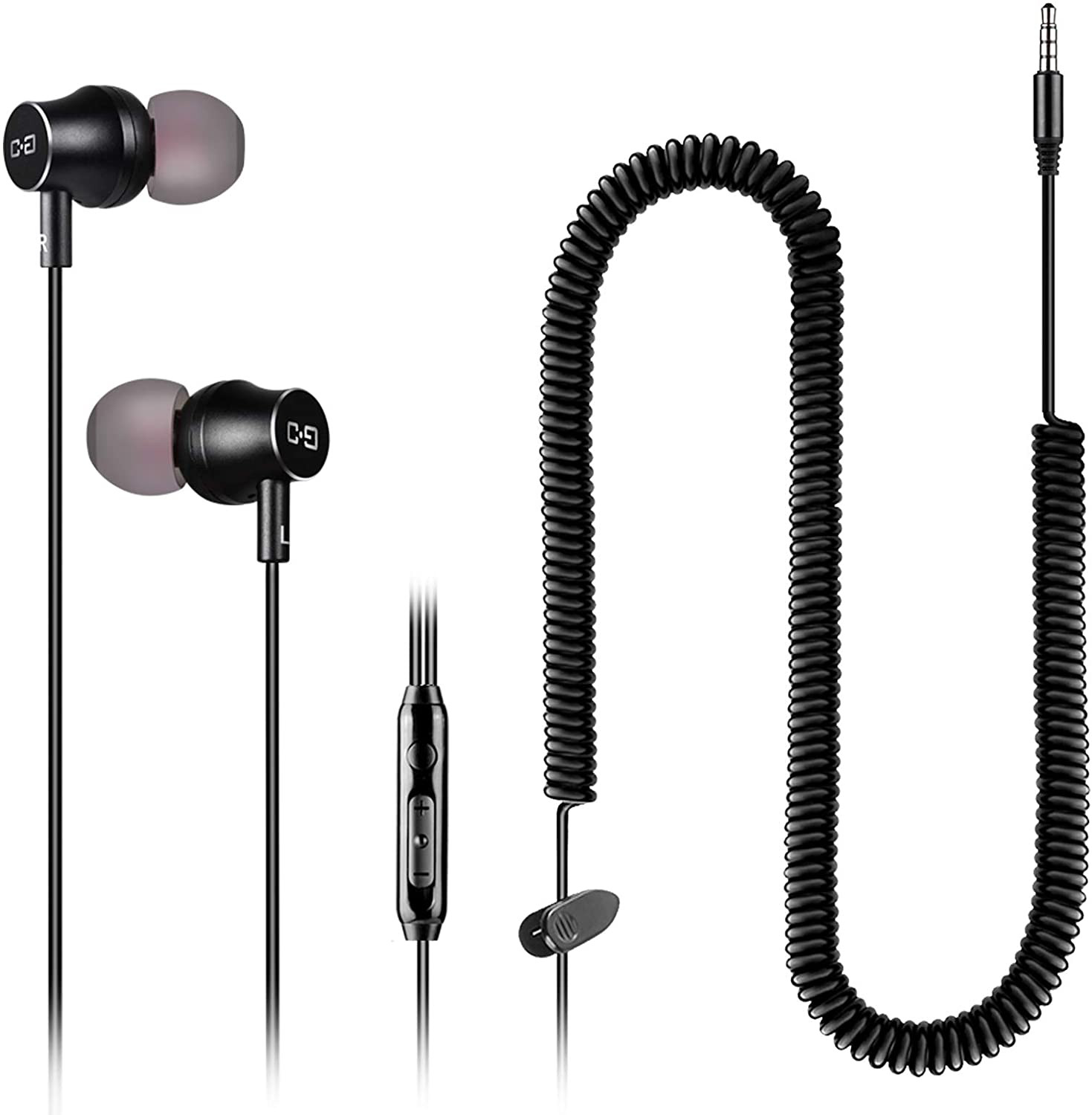 Headphones for TV with Long Cord Earbuds 12Ft 3.5M Extension Cable Earphones New