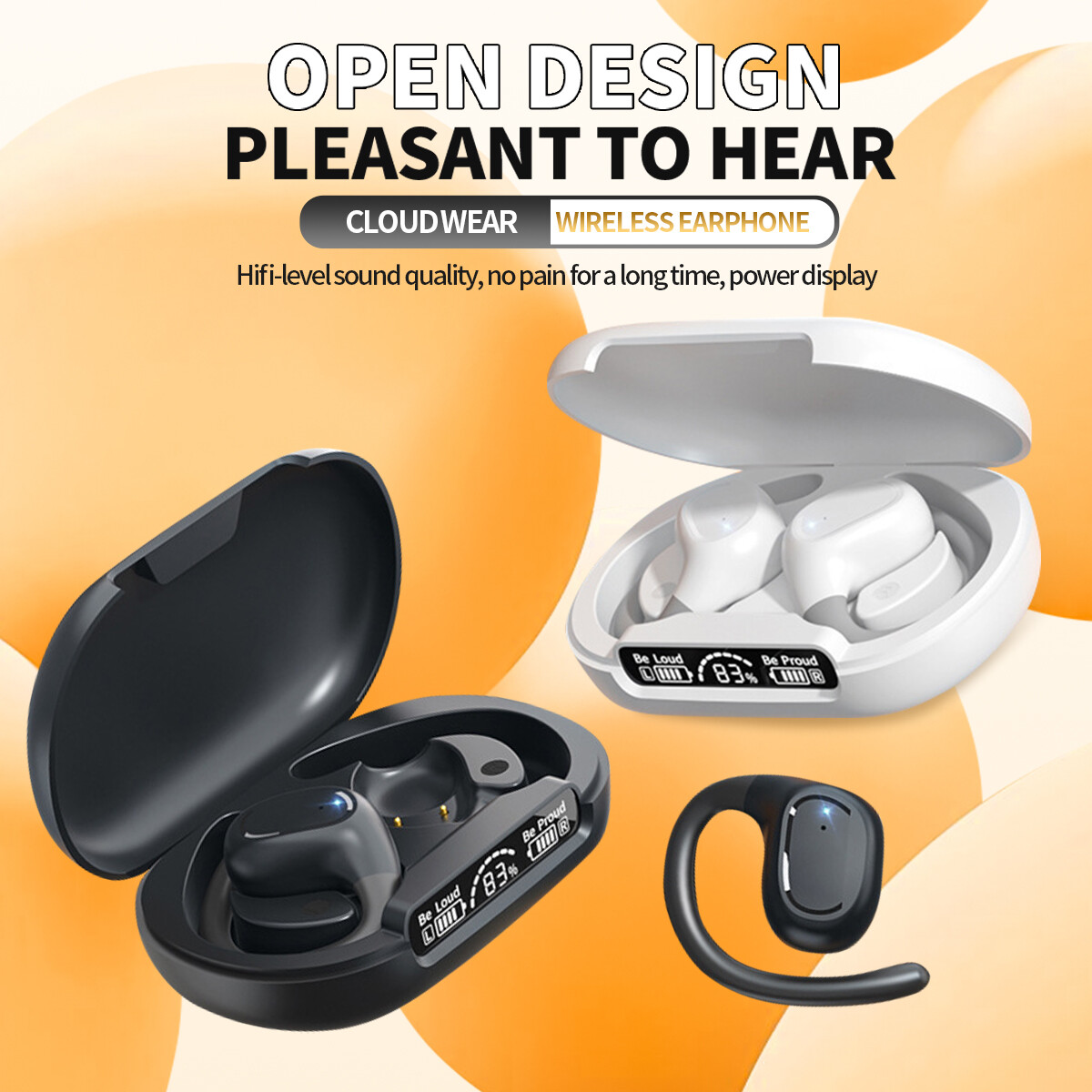 144 Languages Wireless Bluetooth OWS Earphones Earbuds Two Way Smart Translation