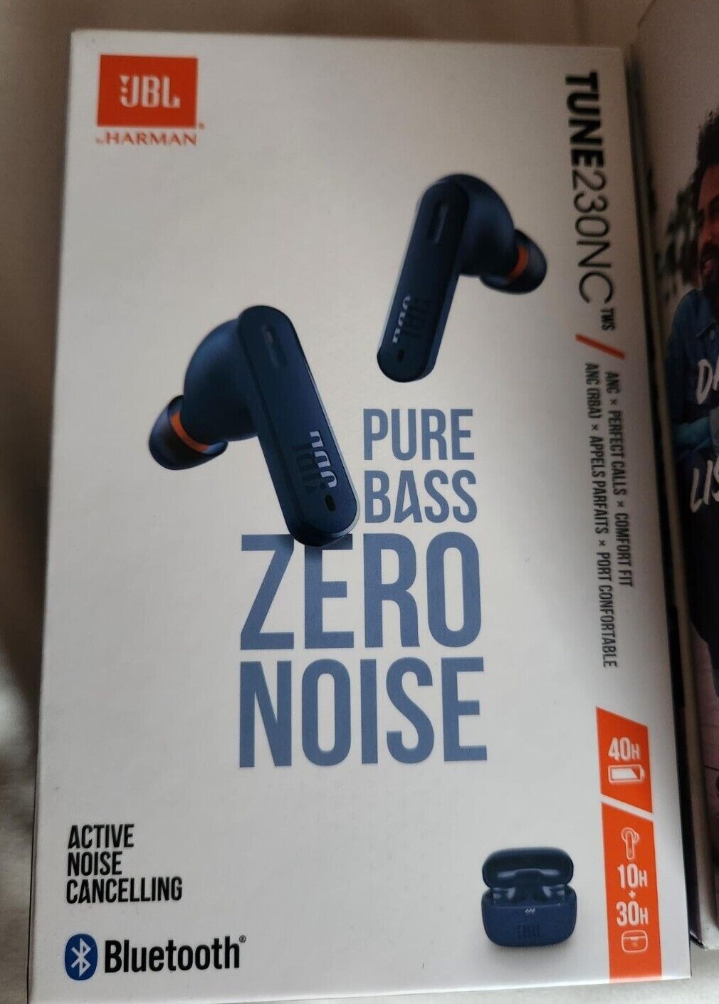 JBL Tune 230 Noise Canceling True Wireless Bluetooth Earbuds Black, Blue, White