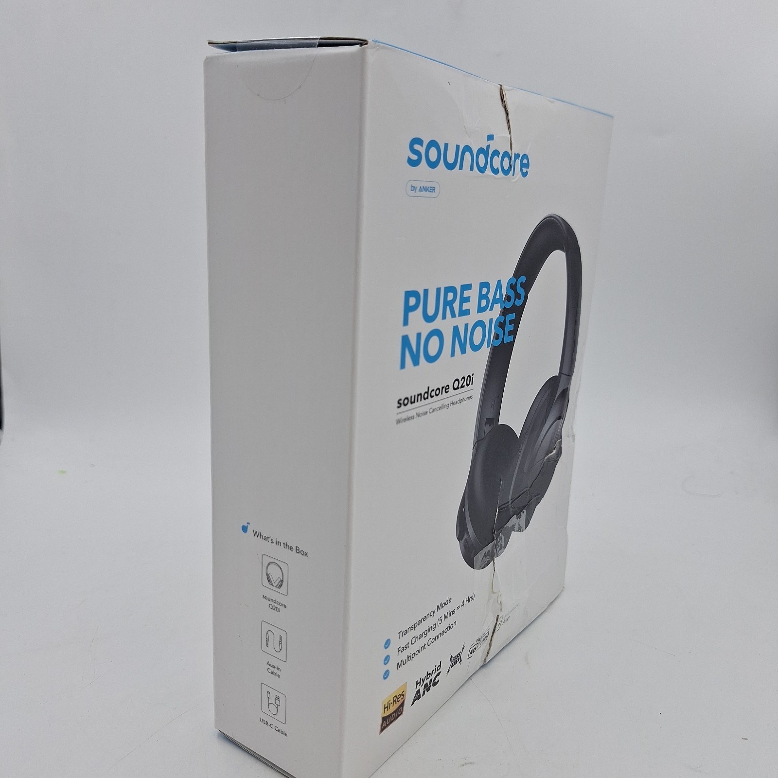 Soundcore Q20i Noise Canceling Anker Headphones New Box Damage