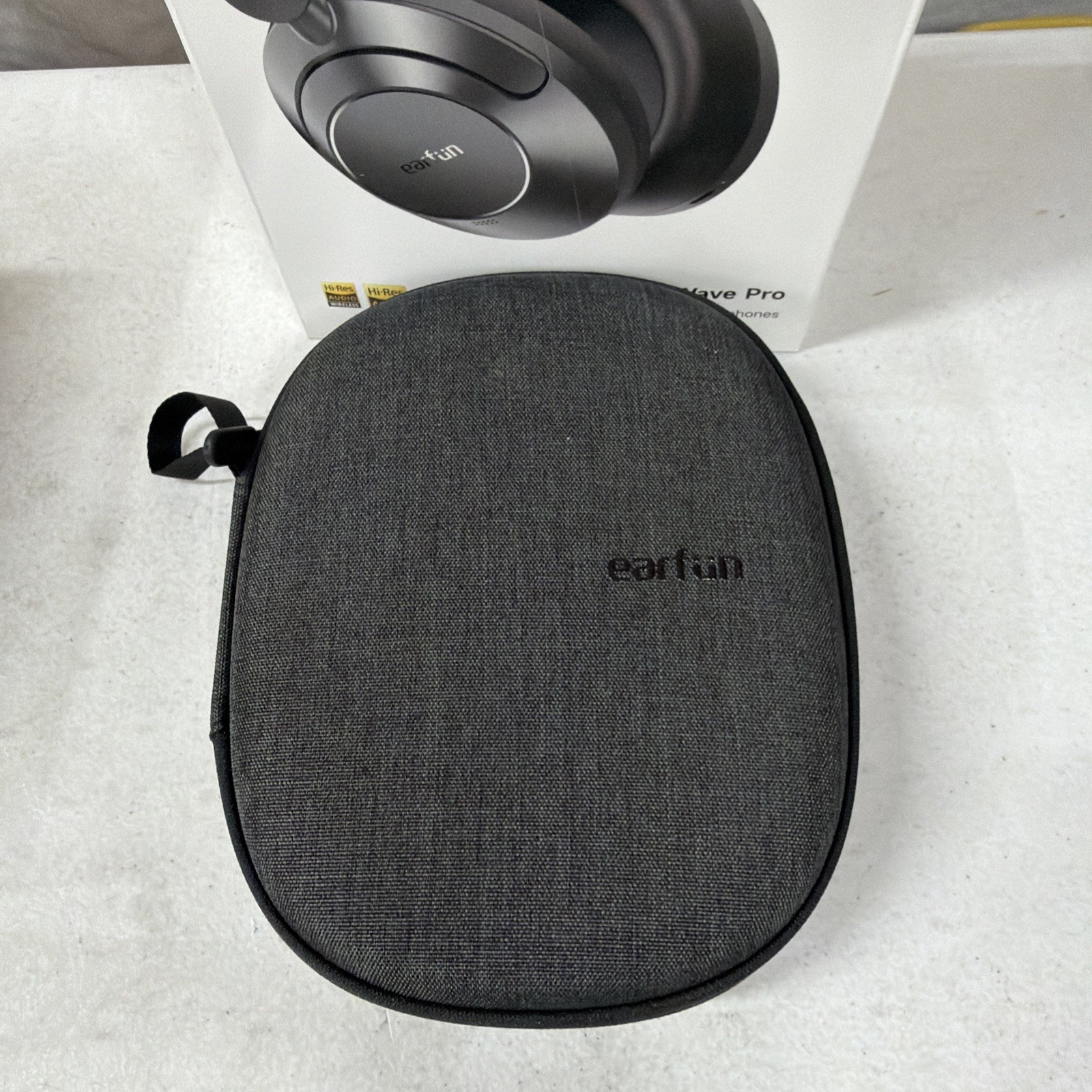 EarFun Wave Pro Active Noise Canceling Headphones Wireless Over Ear Black Hi-Res