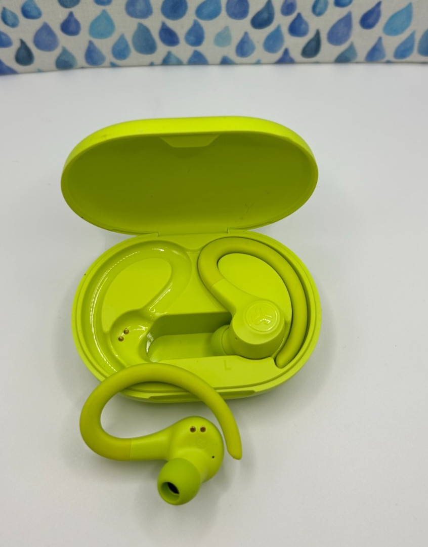 JLab Go Air Sport True Wireless Bluetooth Earbuds with Charging Case -Lime Green