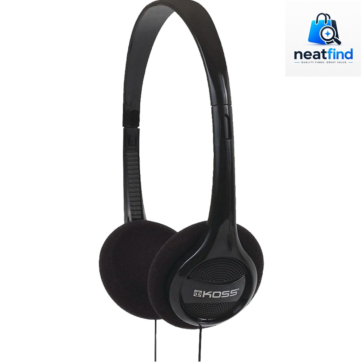 Lightweight Portable Headphone, Black