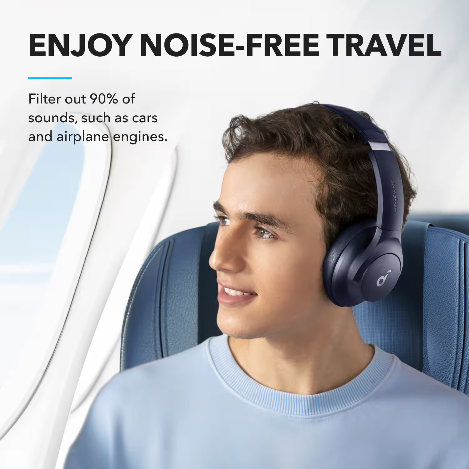 Soundcore – by Anker Q20i True Wireless Noise Canceling Over-the-Ear Headphon…