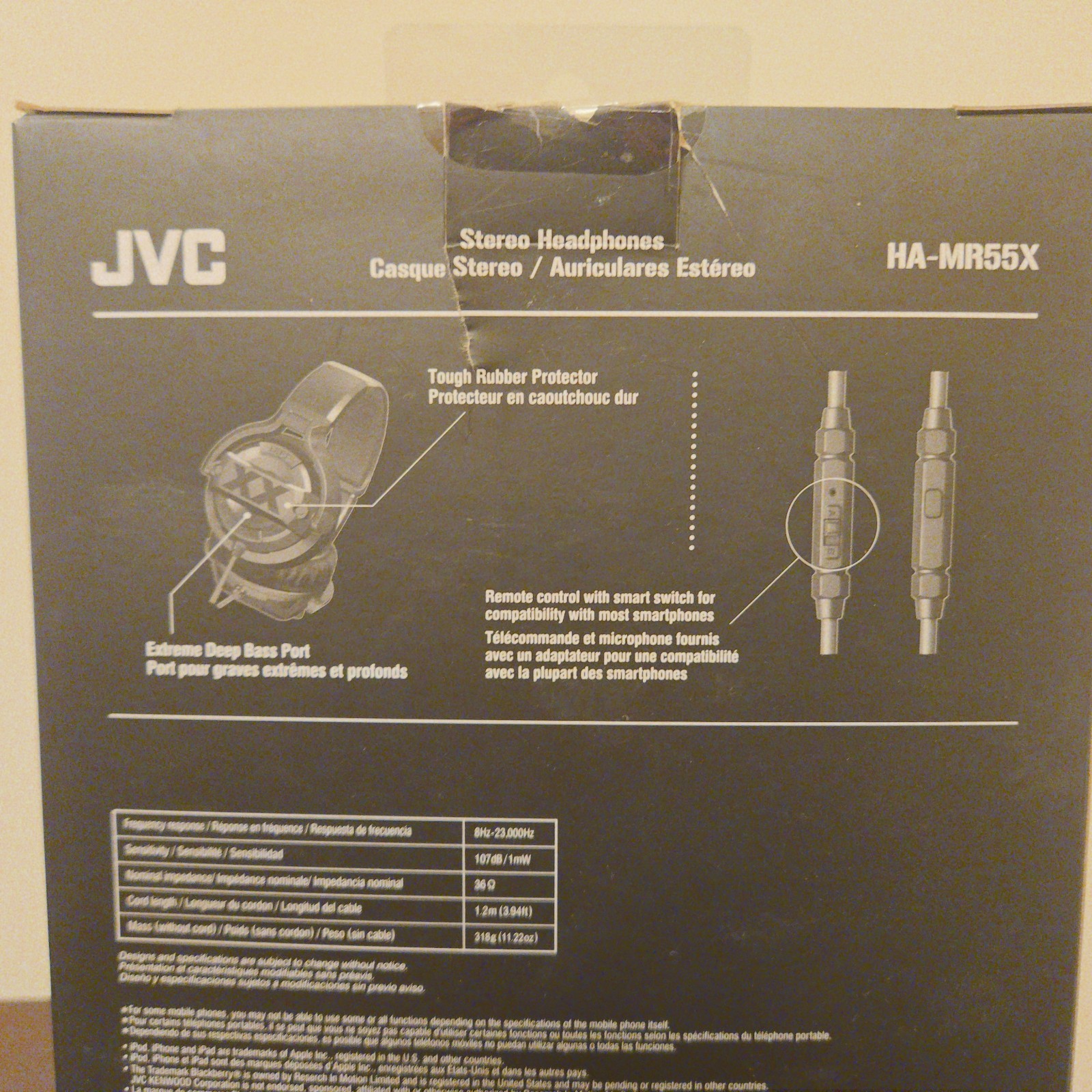 JVC Xtreme Xplosives HA-MR55X Headphones *READ*
