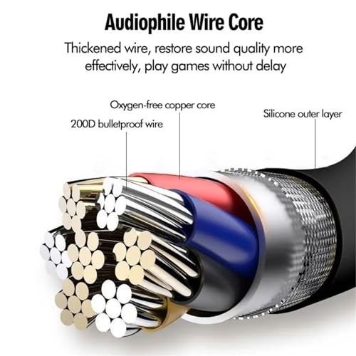 Air Conduction Open Ear Headphones 3.5Mm Wired Headphones & Built-In Microphone