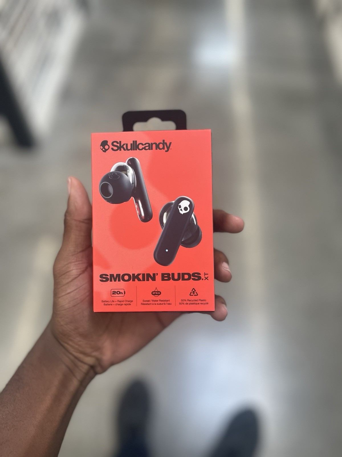 Skullcandy Smokin’ Buds XT Wireless in-Ear Earbuds Midnight Smoke NEW